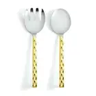 New in Box - Michael Wainwright Truro Gold Salad Servers