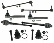 Suspension Kit For Nissan Quest S Van 3.5L Lower Ball Joints Tie Rods Ends Sway