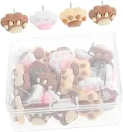 FUNOMOCYA 30pcs Dog Paw Push Pins Wall Decorative Tacks for Women Office Supplies Fun Push Pins for Bulletin Board