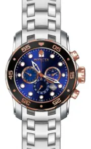 Invicta Blue Dial Chronograph Stainless Steel Men’s Watch 80038