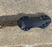 ESEE 5 SCOUT CARRY Kydex Sheath W/ Ferro Rod &400grit Rod (Knife Not included)