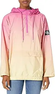 [Calvin Klein] Women's Ombre Print Water Resistant Pullover Jacket