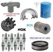 Tune Up Kit Filters Cap Wire Spark Plugs For DODGE W100 PICKUP V8 5.2L 1972-1973