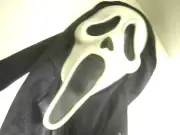 VINTAGE FUN WORLD #S9206 GHOST FACE HALLOWEEN MASKS GLOWS IN DARK