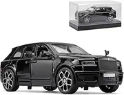 OANMYJJO Collectibles Exquisite Car Model 1:32 Rolls-Royce Cullinan Die Cast Metal Model Cars,Pull Back Toy Cars with Light and Sound,Cars Toys Gifts for Age 3+ Year Old Boys（Black）