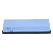 2pcs Knife Sharpening Stone Set 600/2000 Grit with Rubber Base, Green