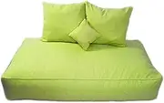 UYSOFRCV 4PCS Large Bean Bag Sofa Cover Only, Indoor Lazy Lounger Tatami Cover for Adults and Kids with No Filling, Beautiful Home Accessory for Adults,Kids,Teens,Mint Green