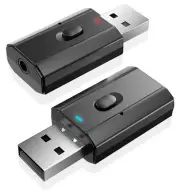 USB Blue Tooth Audio Transmitter Blue-Tooth Receive Audio Call Adapter for Ca...