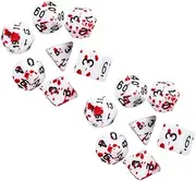 2 Sets Blood Dice Gaming Dices Polyhedral Dices Irregular Dots Dices Party Supplies Board Games Dice Entertainment Dice Multi-Sided Dices Game Props Board Game Dices Plastic ifundom