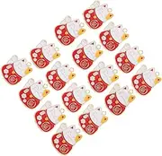 COHEALI 40pcs Jewelry Charms Luck Cat DIY Charms Alloy Beckoning Cat Keychain Ornament
