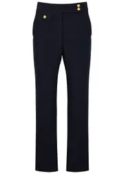 Veronica Beard Renzo Straight-leg Trousers - Navy - 14 (UK20 / Xxl) 14 (UK20 / XXL)