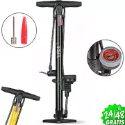 Pump Of Foot Inflator Air Wheel Of Bike and Motorcycle Valve Schrader & Presta