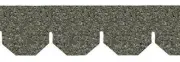 Dollhouse Miniature Grayblend Hexagon Asphalt Shingles, 157 Square Inches