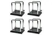 4x Legami ABS Steel Newtons Cradle Ball Pendulum Office Desk Stationery Display