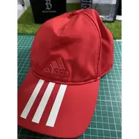 在飛比找蝦皮購物優惠-現貨 adidas  紅色 三線 網帽 棒球帽 帽子