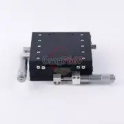 NEW XY-Axis Stage Manual Slide Table Trimming Platform 125*125mm XY125-R 40mm