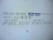 Detroit Michigan Stealth/Ghost Police Patrol Vehicle Decals 1:24 Custom
