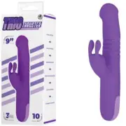 Trio Thruster 3 in 1 Thrusting Rabbit Vibrator Rotating Beads Vibrating Womens