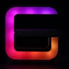 Table Lamp With 15W Wireless Charger Alarm Clock 13 Colorful Lights Bluetoot HOM