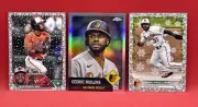 LOT (3) CEDRIC MULLINS BALTIMORE ORIOLES BASEBALL 2022/23 TOPPS HOLIDAY