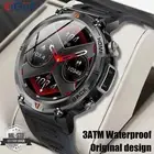 Smart Watch 3ATM Waterproof Bluetooth Call Health Monitor With Flashlight