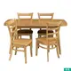 ◎實木餐桌椅五件組 BEITA S 130 伸縮款 LBR NITORI宜得利家居