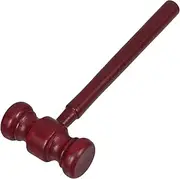Gadpiparty Educational Wooden Gavel for Boys and Girls Justice Costume Prop Mini Toy Mallet for Toddlers Safe Wood Craftsmanship