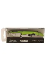 Waiter's Corkscrew Rabbit Zippity 2-Step Black, Pocket Size Green