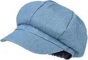 [kowaku] Women Newsboy Hat Fashion Visor Beret Hat for Travel Trip Driving