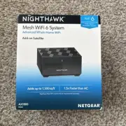 Netgear Nighthawk Mesh WiFi 6 Home WiFi Add-on Satellite AX1800 MS60 Unused NOB