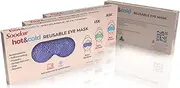 Soodox hot & cold Reusable Eye Mask | Bonus Silk Sleeve Included | 60 minute temperature hold | Microwave or Freeze | Purple
