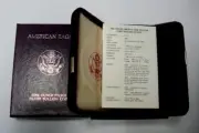 *NEW* 1986 S PROOF SILVER EAGLE BOX, COA & VELVET CASE (NO COIN OR CAPSULE)