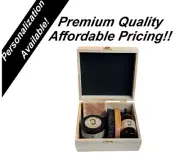 Beard Grooming Kit. Includes: Beard Oil, Beard Balm, Soap, and Wood Brush