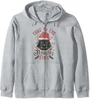 [STAR WARS] Christmas Darth Vader Come To The Naughty Side Zip Hoodie