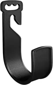 1 Piece Wall Mount Plastic Hook - Garden Hose Carrier & Holder, Black