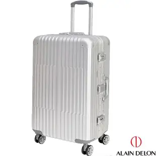 【ALAIN DELON 亞蘭德倫】亞蘭德倫 25吋 絕代風華系列全鋁製旅行箱(4色可選)