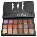KAB Cosmetics DAY + NIGHT Eyeshadow Mirrored Palette 18 Shades Matte Shimmer New