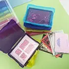 Plastic Photo Organizer Sorting Container Mini Transparent Storage Box Set