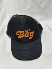 The Bay Mens Otto Trucker Hat Black Snapback Mesh 5-panel Cap One Size New