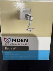 Moen DN8303CH RETREAT Robe Hook Bathroom Hardware Towel Hook Fixture Chrome