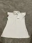 NWT Calia Women’s Flutter Sleeve Polo Shirt Faded Pink Size XS