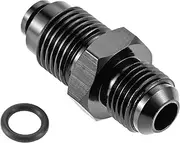 Aupoko 6AN Male Flare to M16x1.5 O Ring Seal Power Steering Adapter Fitting Connector, AN6 Male Flare Power Steering Adapter, Aluminum Black, for fuel filters, power steering, etc