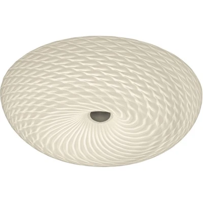 Varaluz AC1583 Swirled 2 Light 15.5 inch Chrome Flush Mount Ceiling Light