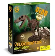 NEW Geoworld Velociraptor Skeleton Excavation Dig It Out & Build Kit