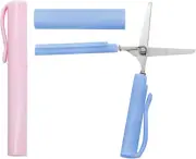2Pcs Safe Folding Scissors Durable Pen Shape Scissors DIY Handmade Mini Kids Sci