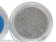 1 container full micro candy Silver fairy tiny little balls for bottles 7g