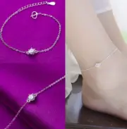 1 PC Solid Silver Chain Anklet Foot Ankle Girls Women Jewelry #126