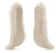 Genuine Sheepskin Lambswool Cushioning Shearling Honeycomb Winter Men Insoles