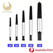 5Pc Screw Extractor Set Easy Out Stud Remover Broken Damaged Screw Bolt Kit