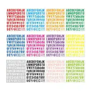 10pcs Letter Stickers Colorful DIY Scrapbooking Water Bottle Greeting Cards